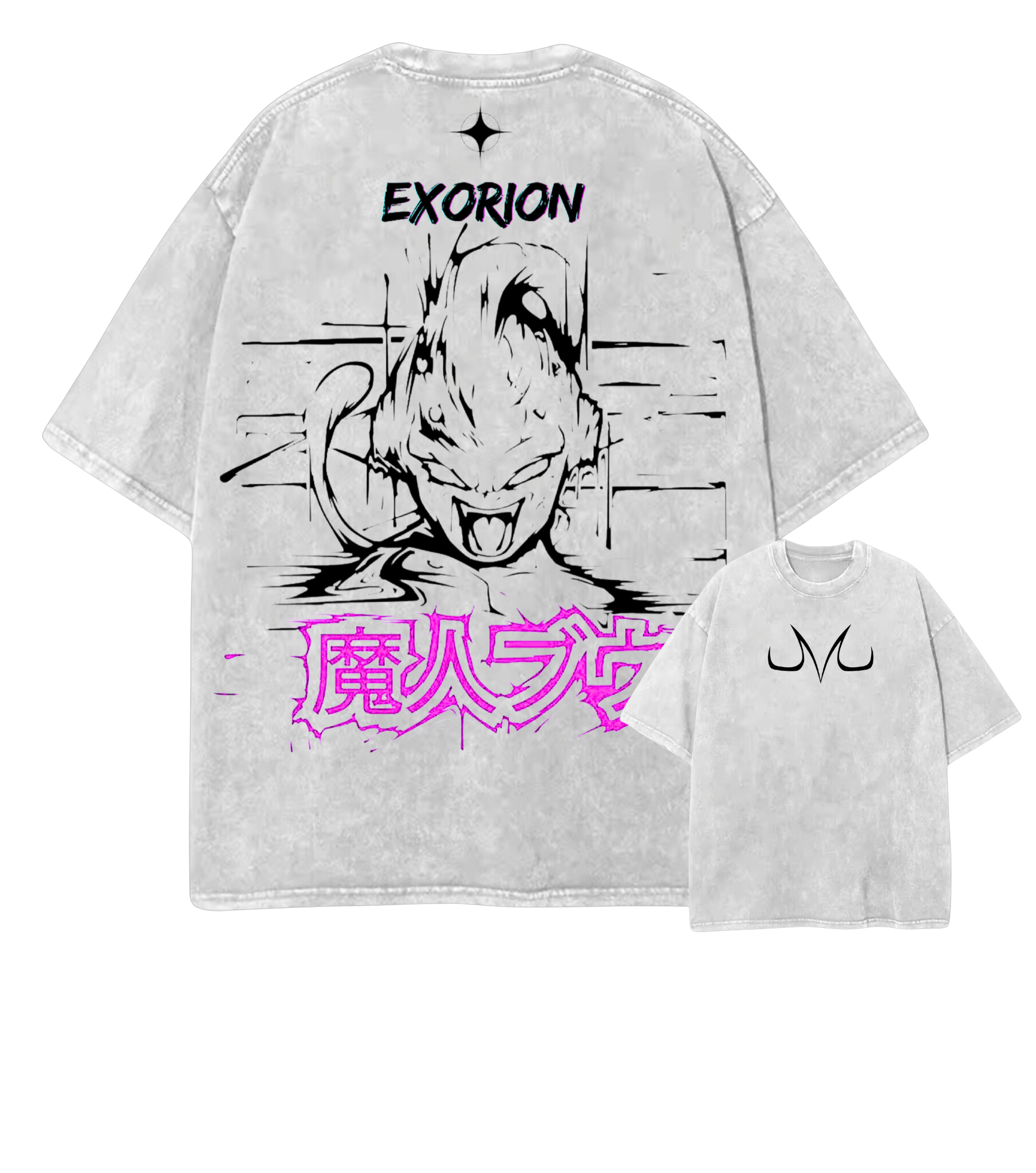 T-shirt large "Pump Cover" EXORION x MAJIN BUU